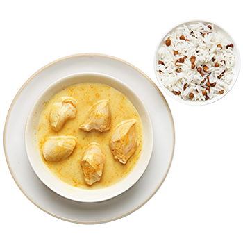 Curry-Hühnchen mit Reis